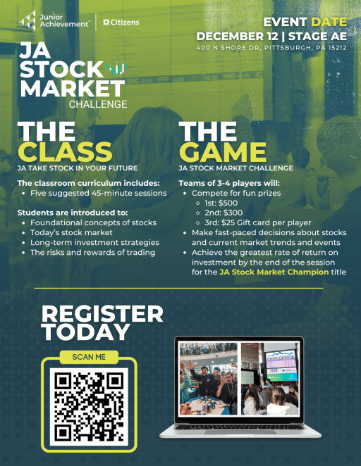 Junior Achievement of Western Pennsylvania and Citizens Launch Pittsburgh’s First Stock Market Challenge