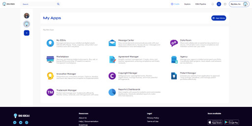 Big Idea Platform Redefines IP Management & Licensing With the Launch of Their Workspaces; Wolf & Snow, PC Becomes First Enterprise Agency Adopter