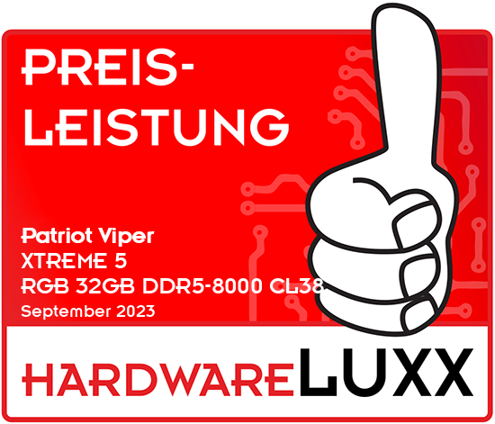 Hardwareluxx Preis/Leistung-Award | Viper Gaming