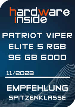 Hardware Inside EMPFEHLUNG SPITZENKLASSE Award - Elite 5 | Viper Gaming