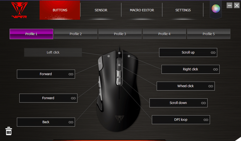 Viper V551 OPTICAL RGB GAMING MOUSE