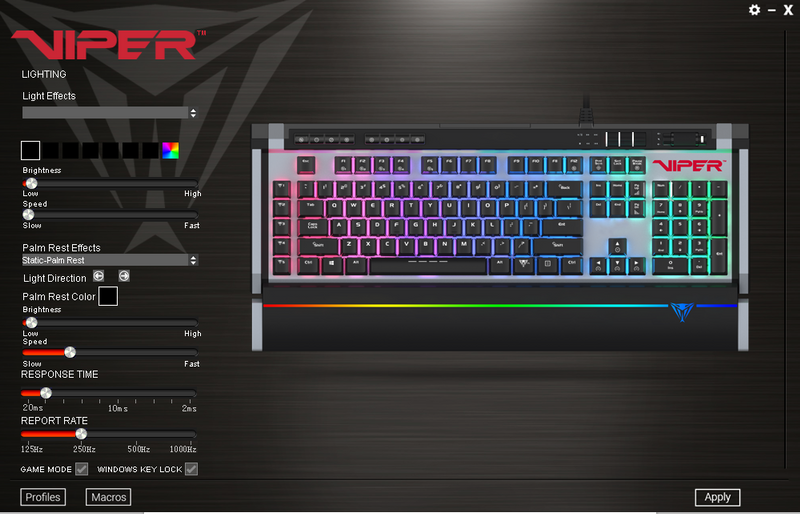 Viper V770 RGB MECHANICAL GAMING KEYBOARD