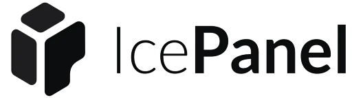 Icepanel logo on a white background.