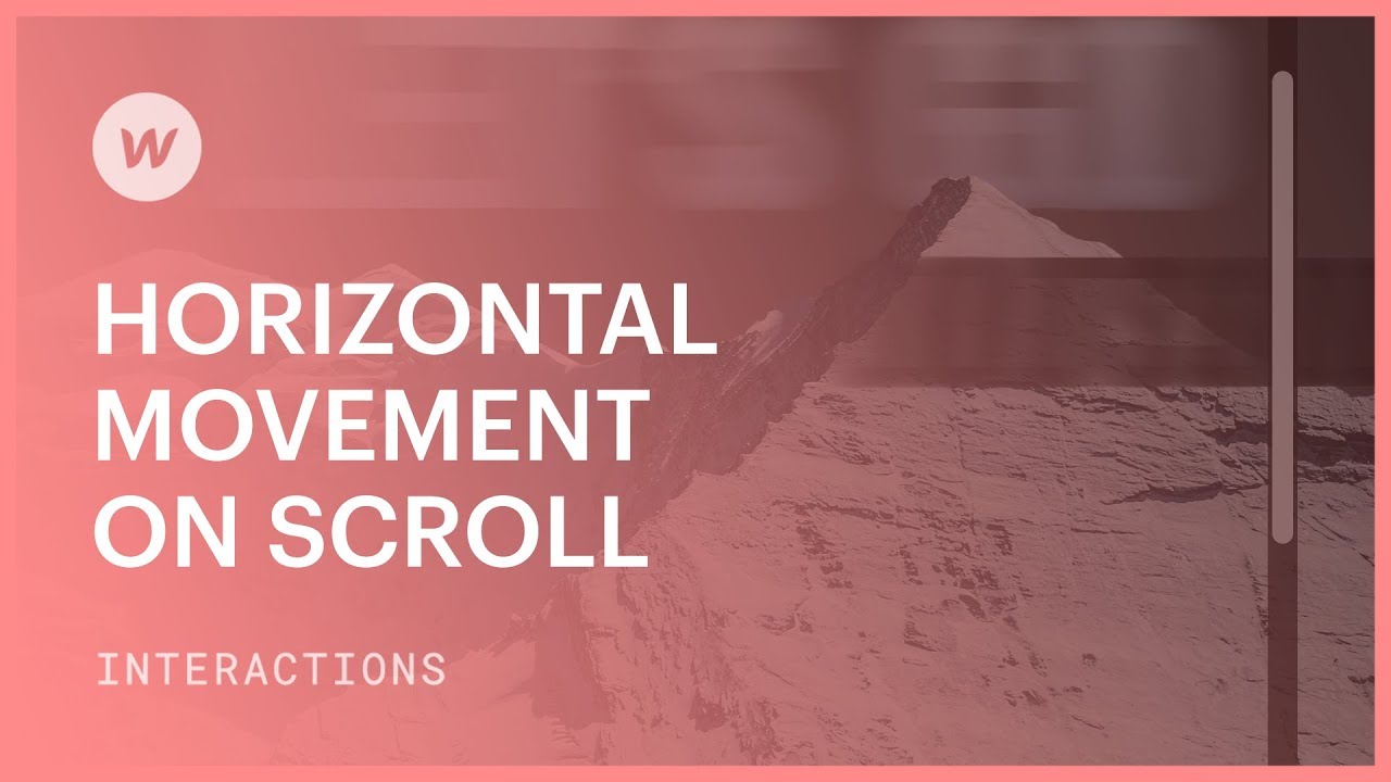 Horizontal movement on scroll