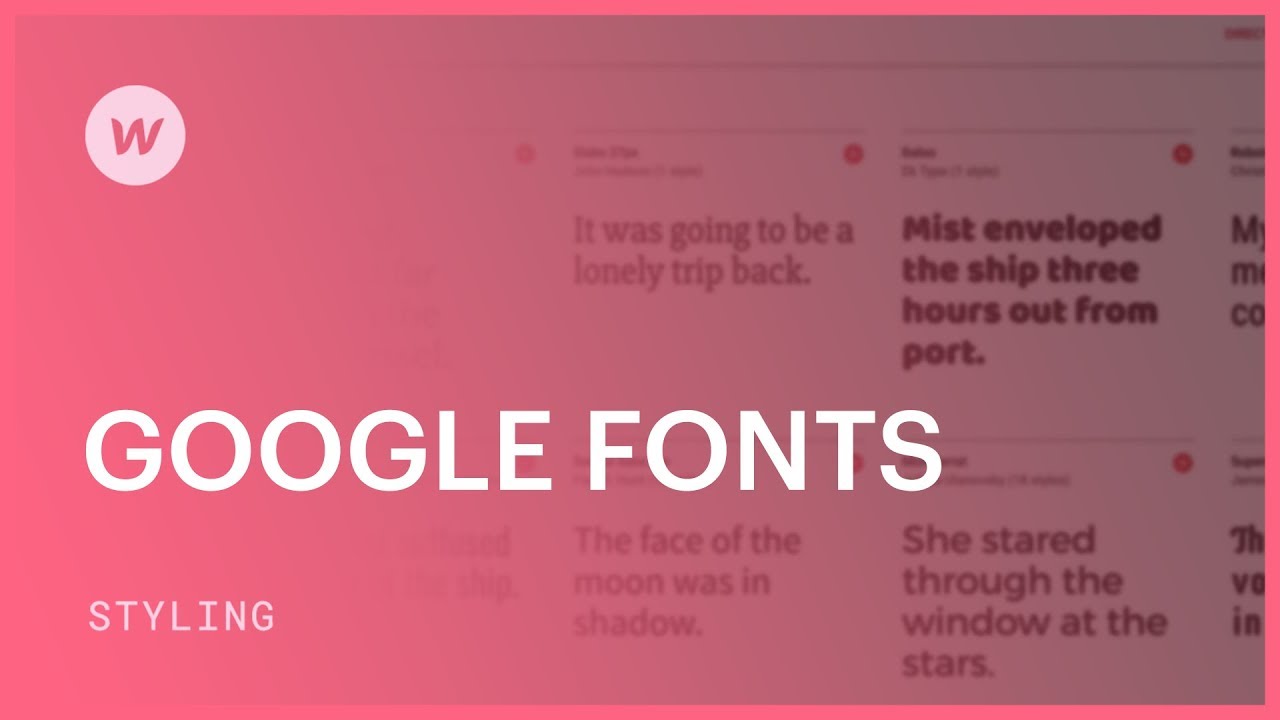 Add Google Fonts