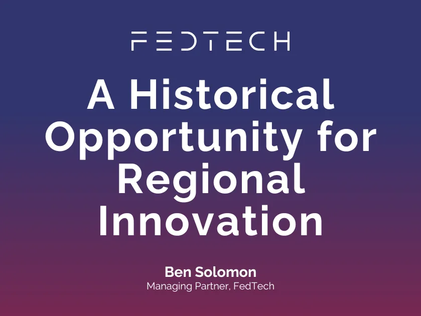 A Historical Opportunity for Regional Innovation