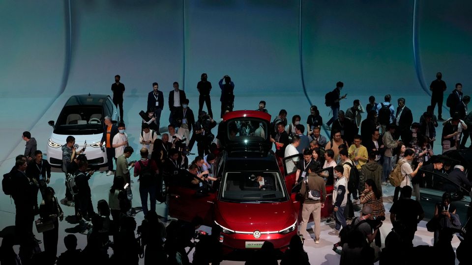 VW-Modell ID.7 auf Automesse in Shanghai (2023): Hacker hatten es auf Know-how abgesehen