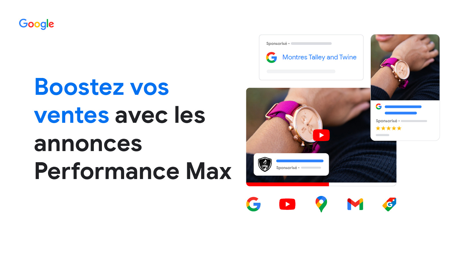 Exemples de formats d'annonces Performance Max