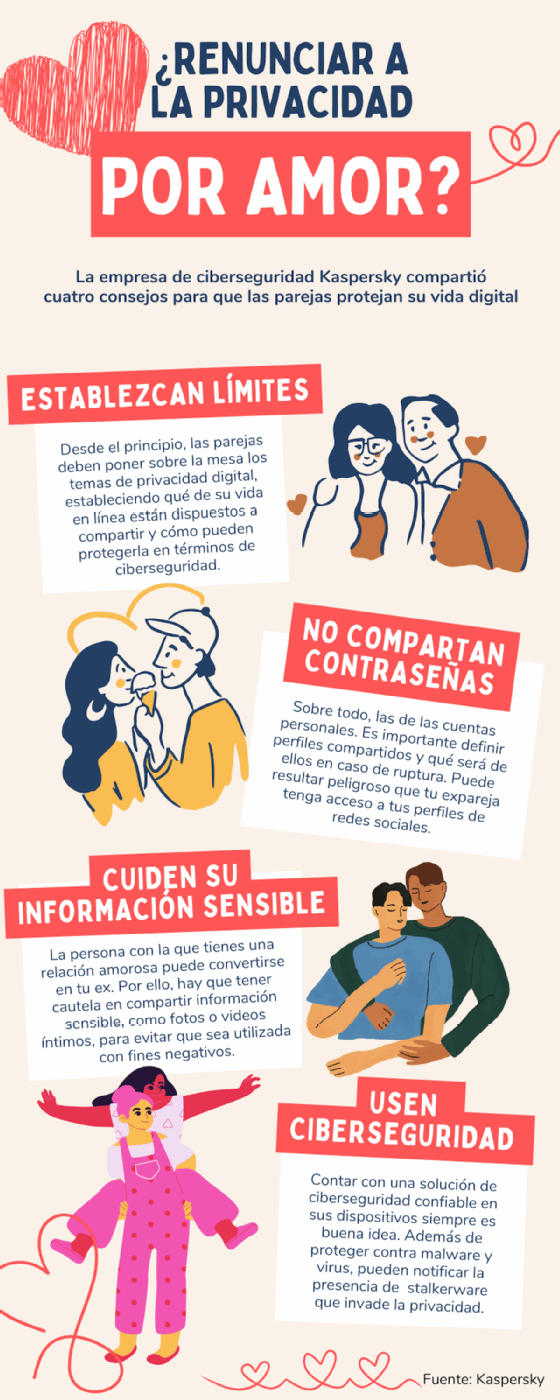 Cuatro consejos para proteger su vida digital en pareja