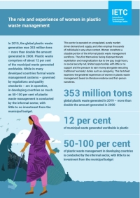 Gender and waste management: E-waste and plastic waste