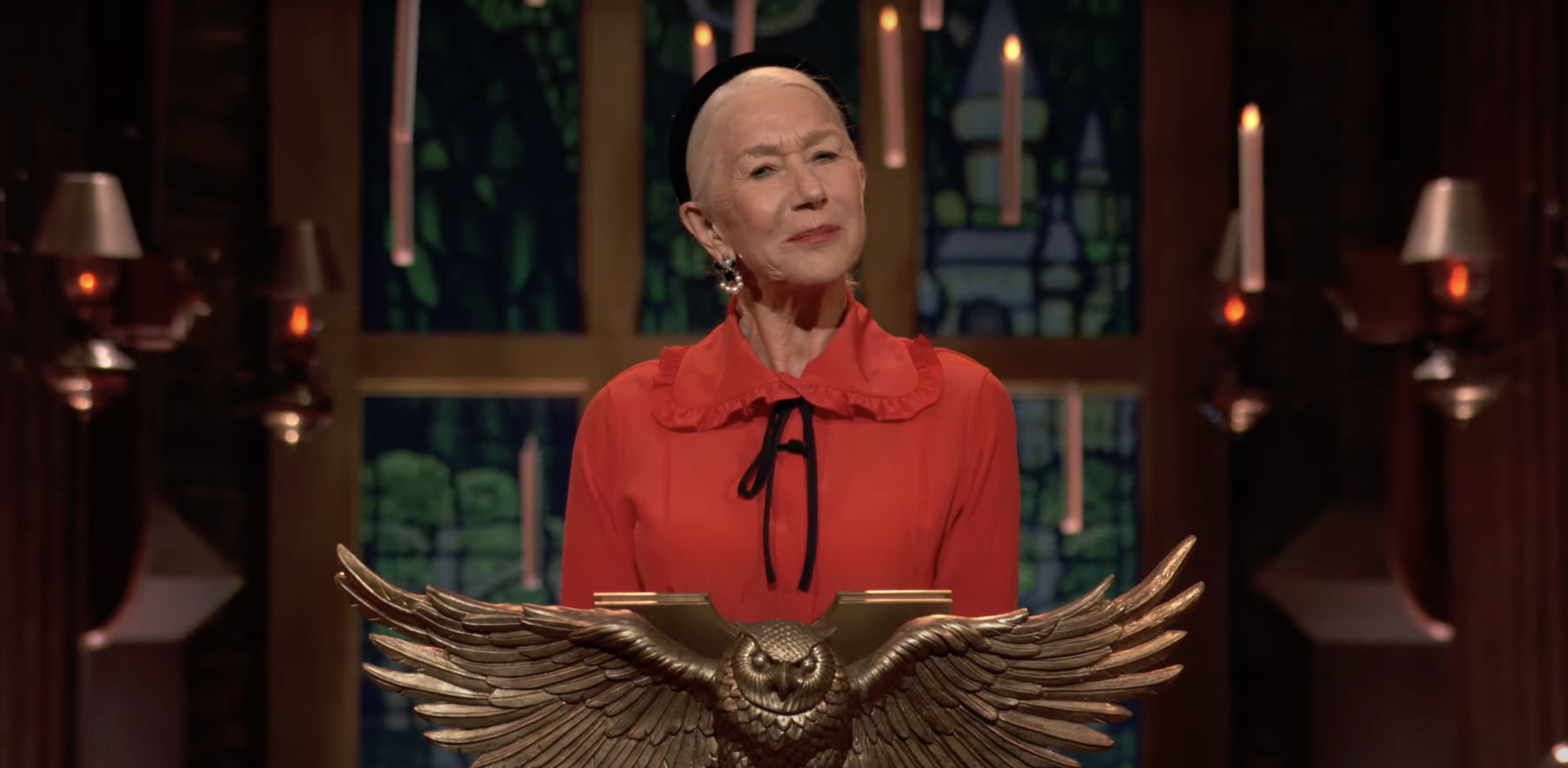 helen mirren hosting the harry potter game show for some reason