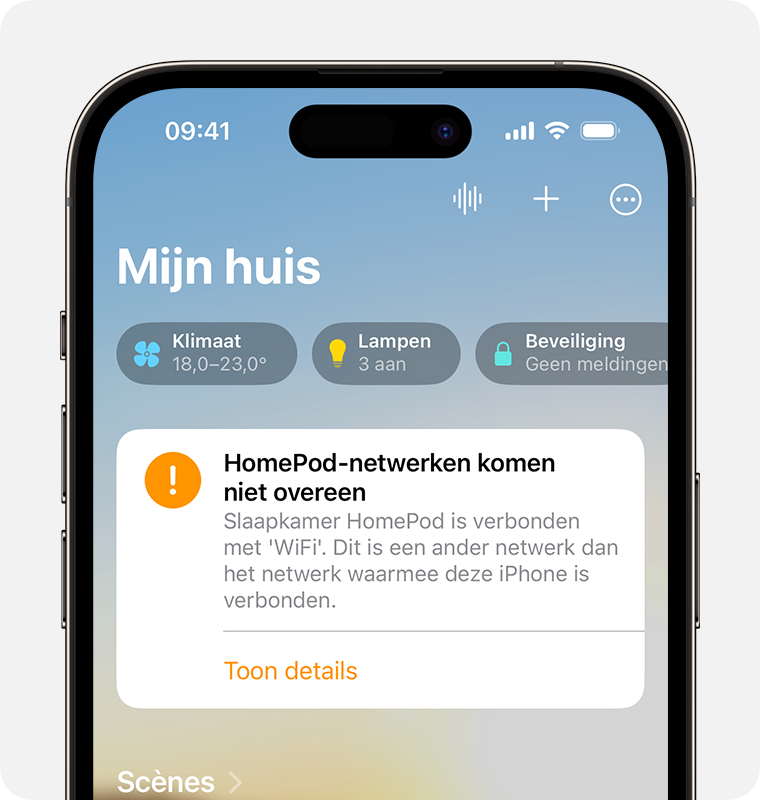 Waarschuwing op iPhone: HomePod-netwerken komen niet overeen