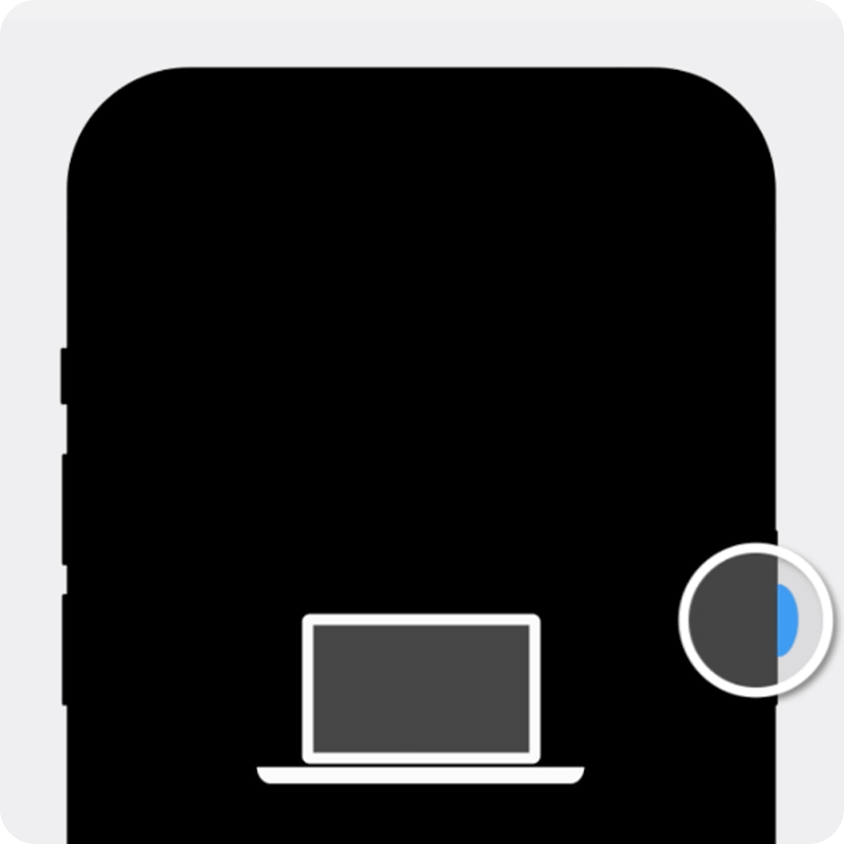 To put an iPhone 8, iPhone 8 Plus, or iPhone SE (2nd and 3rd generation) in recovery mode, you need to hold the side button as you connect the device to your computer with a cable.