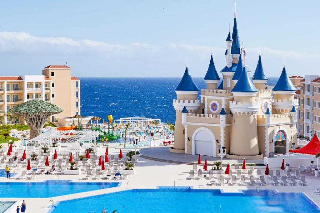 a view of the disney castle at the beach at Bahia Principe Fantasia Tenerife - All Inclusive in San Miguel de Abona