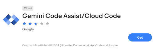 Plug-in Cloud Code nel marketplace IntelliJ