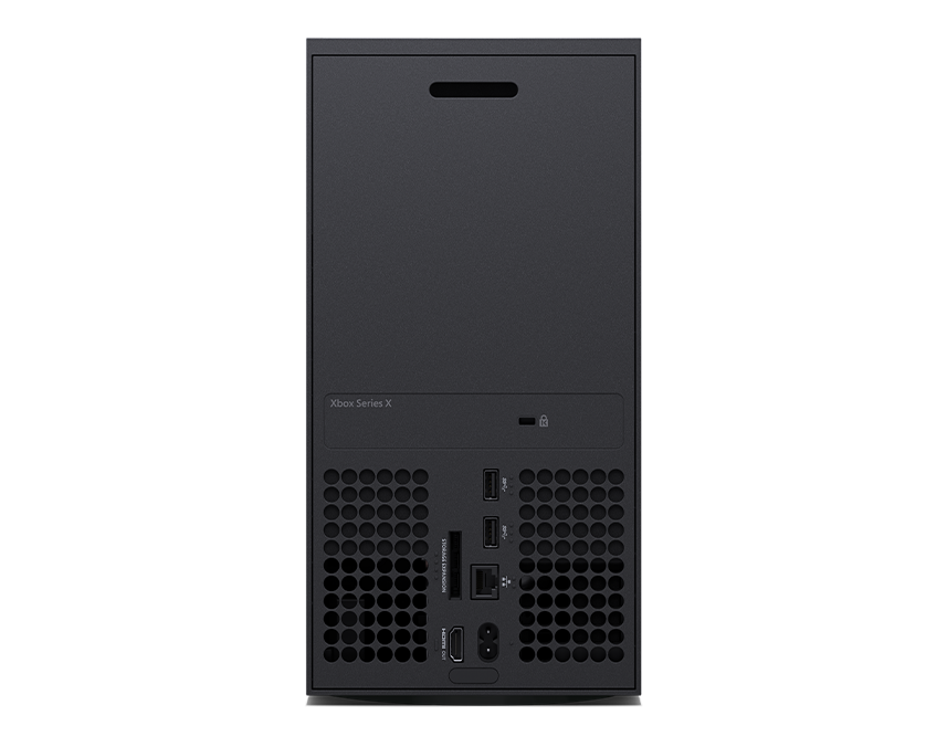 Back panel of the Xbox Series X – 1 TB Carbon Black 