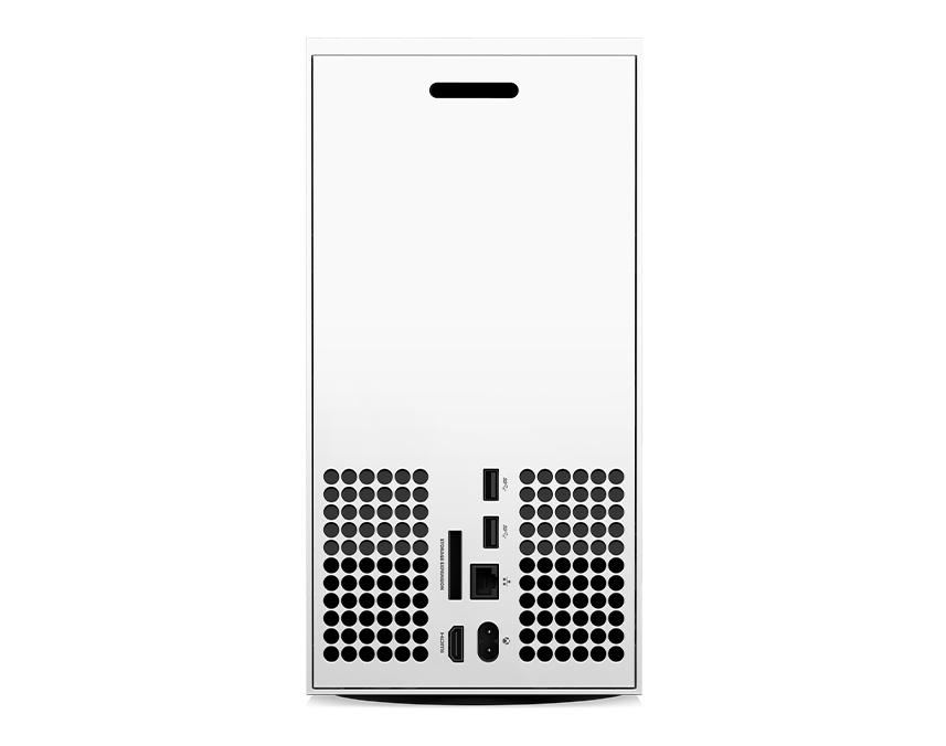 Back panel of the Xbox Series X – 1 TB All-Digital Robot White