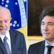 Los presidentes de Brasil y Argentina, Lula da Silva y Javier Milei. (Crédito: Getty Images)