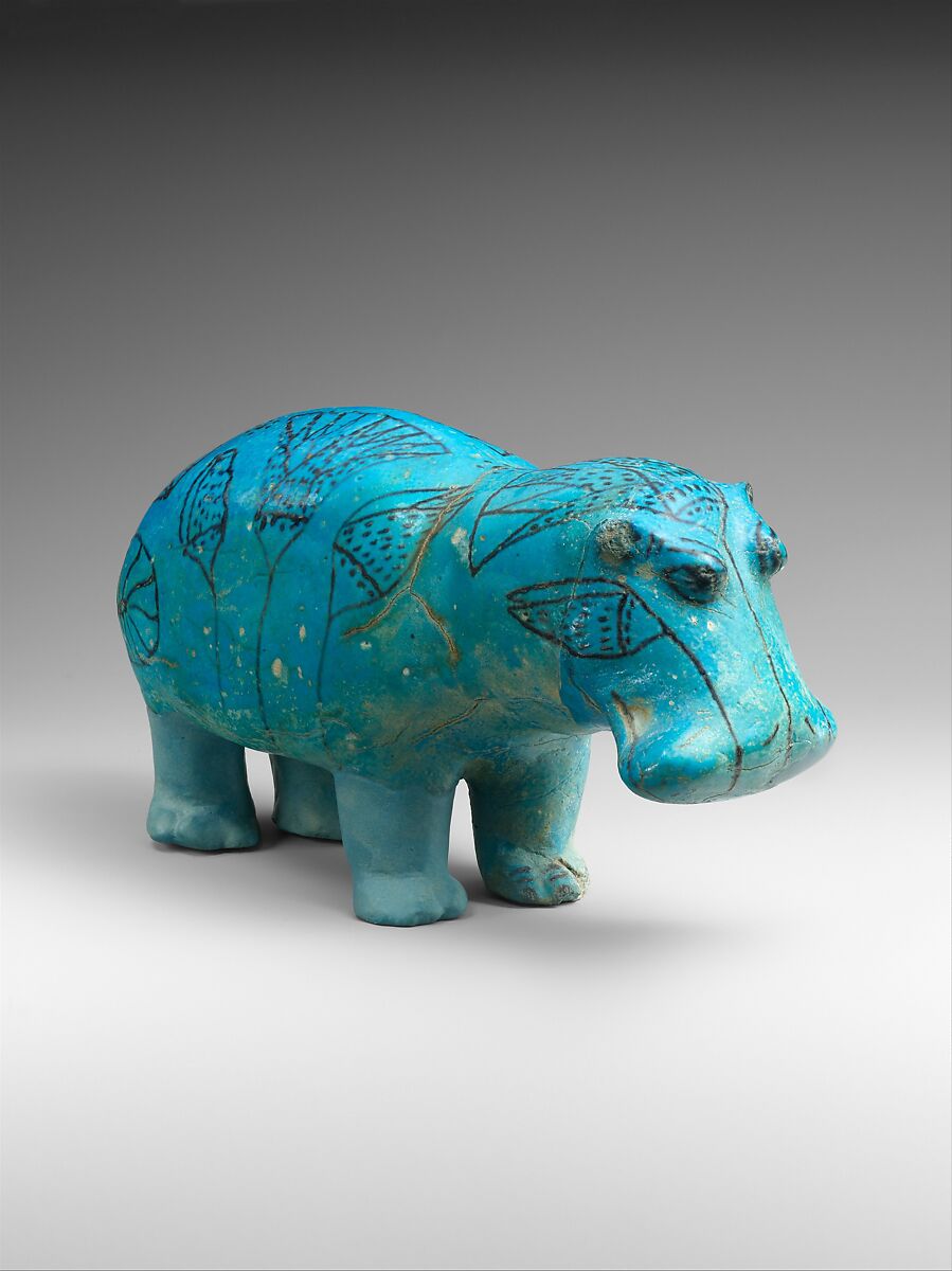 Hippopotamus ("William"), Faience 