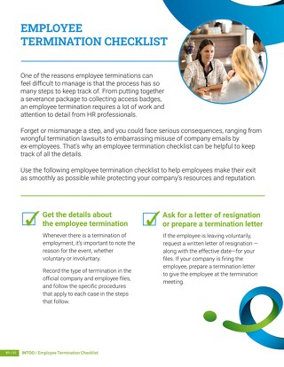 INTOO - Employee Termination Checklist