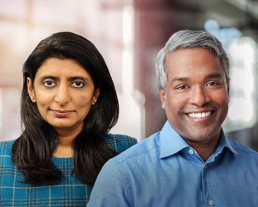 Harmeen Mehta and Thomas Kurian