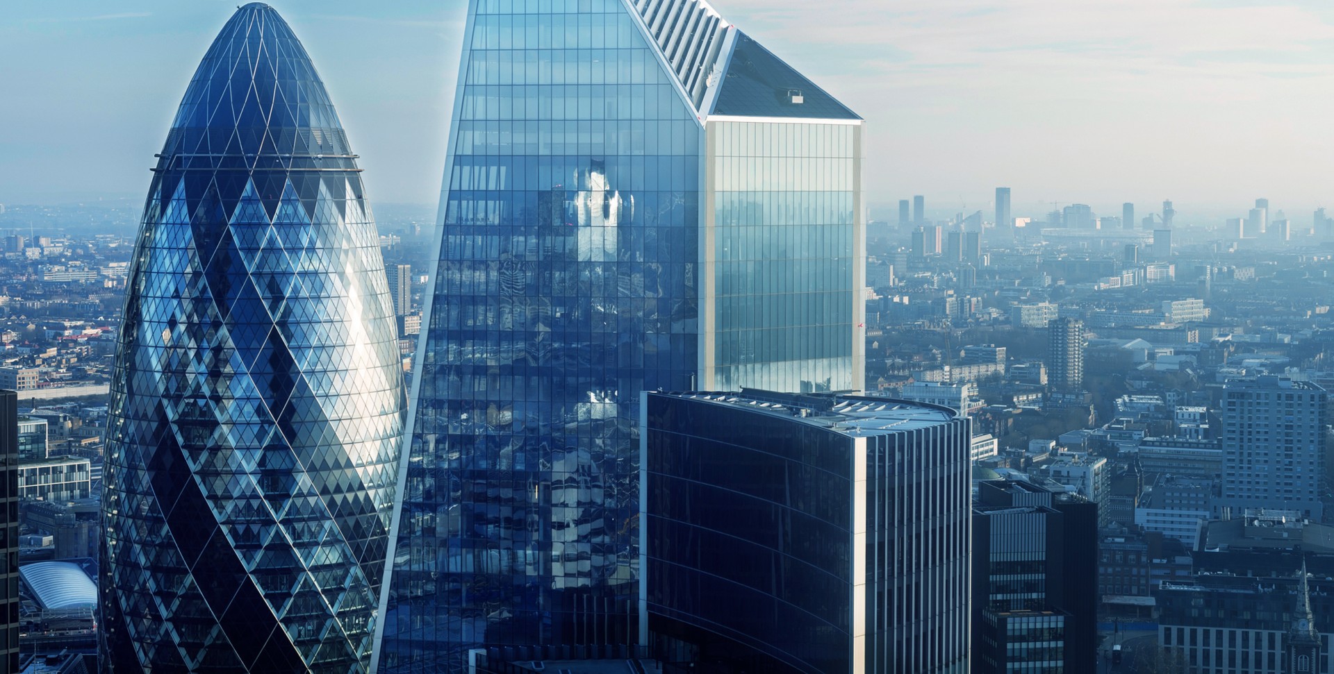 The Gherkin London skyline