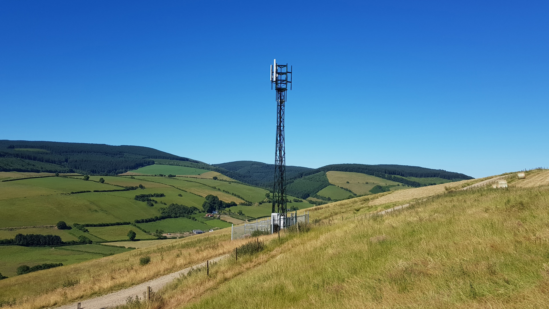 EE mobile mast in rural location