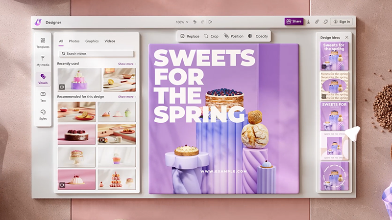 新 Microsoft Designer 的影像