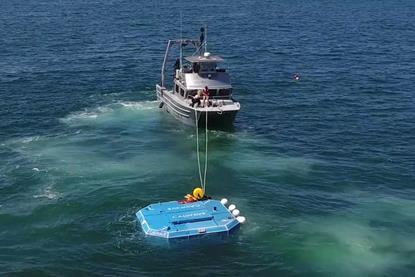 Calwave’s x1 was launched in 2021 and went through extensive testing off the coast of California. The power and data generated was exported via a subsea cable to the nearby pier of the Scripps Institute of Oceanography.