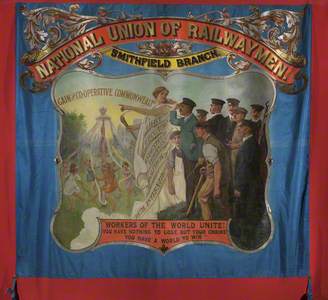 National Union of Railwaymen Smithfield Branch Banner (recto)