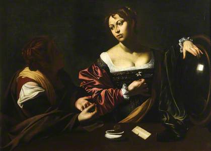 Martha Reproving Mary Magdalen for her Vanity (copy after Caravaggio)