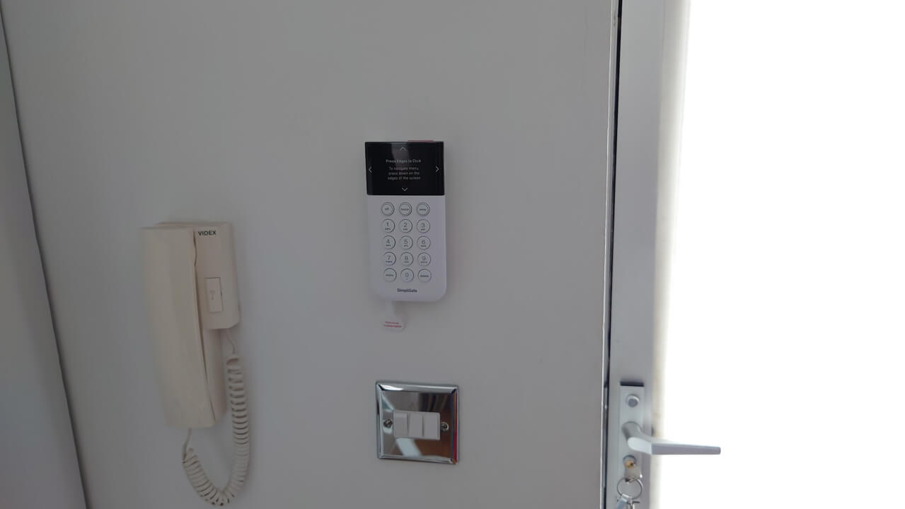 How to install a home security system image8 keypad on wall