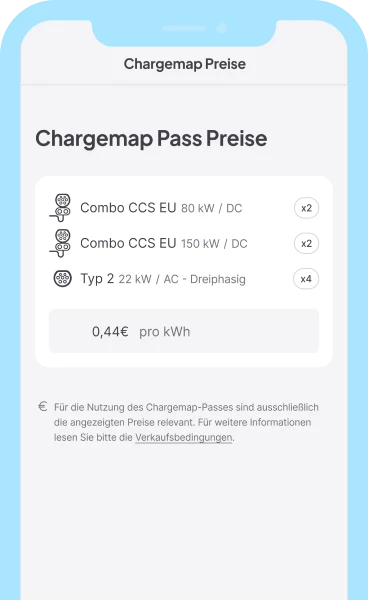 Rufen Sie vor jeder Aufladung klare und transparente Tarife ab.