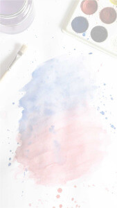 Bluepink gradient watercolor blot palette on white | App Background Maker