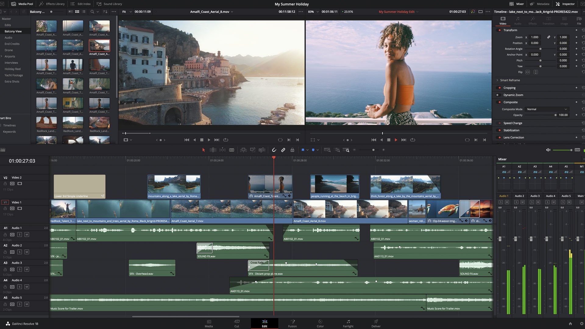 Photo editing using DaVinci Resolve software with NVIDIA RTX AI Toolkit