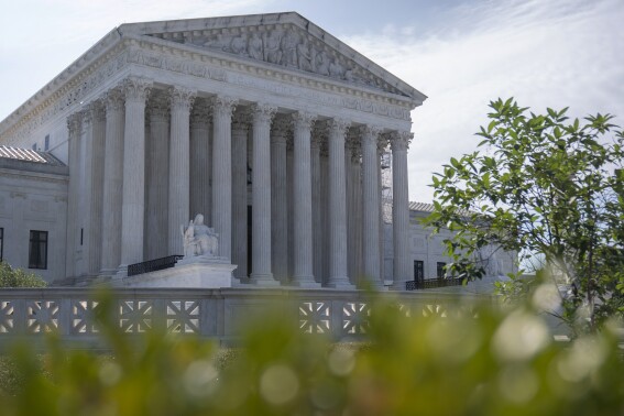 The Supreme Court building is seen on Friday, June 28, 2024, in Washington. (AP Photo/Mark Schiefelbein)