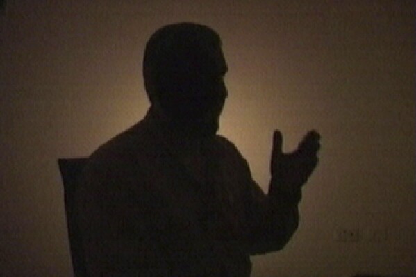 This image taken from video and released by the militant group Hamas on Aug. 26, 2005, shows a man identified as Mohammed Deif. (AP Photo/File)