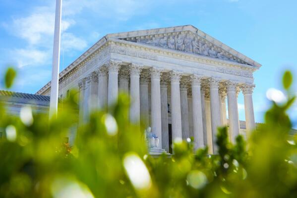 The Supreme Court is seen on Election Day in Washington, Tuesday, Nov. 8, 2022. (AP Photo/Mariam Zuhaib)