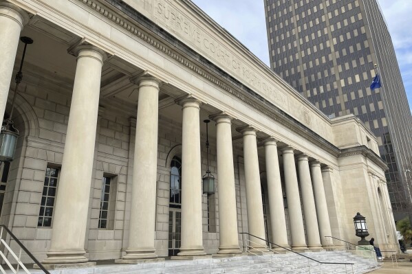 FILE - The exterior of the South Carolina Supreme Court building in Columbia, S.C. is shown Jan. 18, 2023. (AP Photo/James Pollard, File)