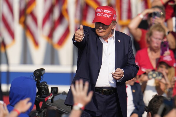 Republican presidential candidate former President Donald Trump speaks at a campaign event in Butler, Pa., July 13, 2024. (AP Photo/Gene J. Puskar, File)