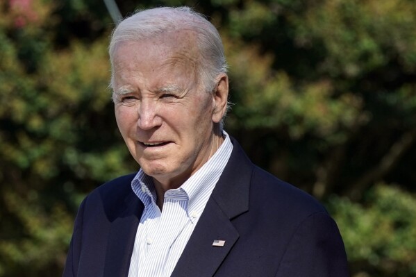 President Joe Biden leaves St. Edmund Roman Catholic Church in Rehoboth Beach, Del., after attending a Mass, Saturday, July 29, 2023. (AP Photo/Manuel Balce Ceneta)