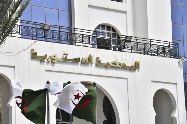 Algeria's constitutional court, in the capital Agiers, Saturday, Sept. 14, 2024. (AP Photo/Fateh Guidoum)