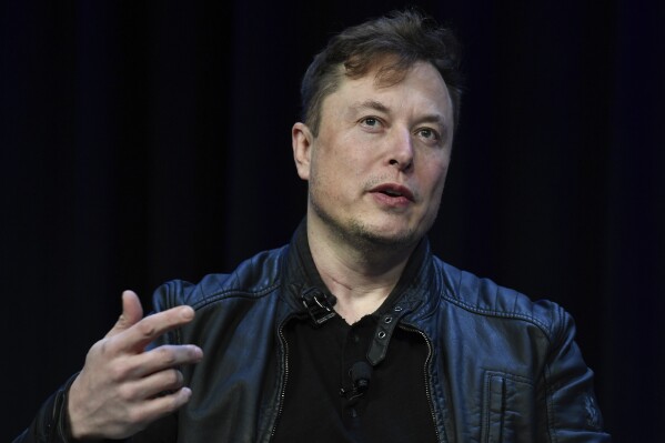 FILE - Tesla and SpaceX CEO Elon Musk speaks at the SATELLITE Conference and Exhibition in Washington, March 9, 2020. (AP Photo/Susan Walsh, File)