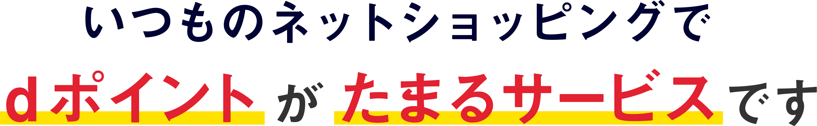 いつものネットショッピングでdポイントがたまるサービスです