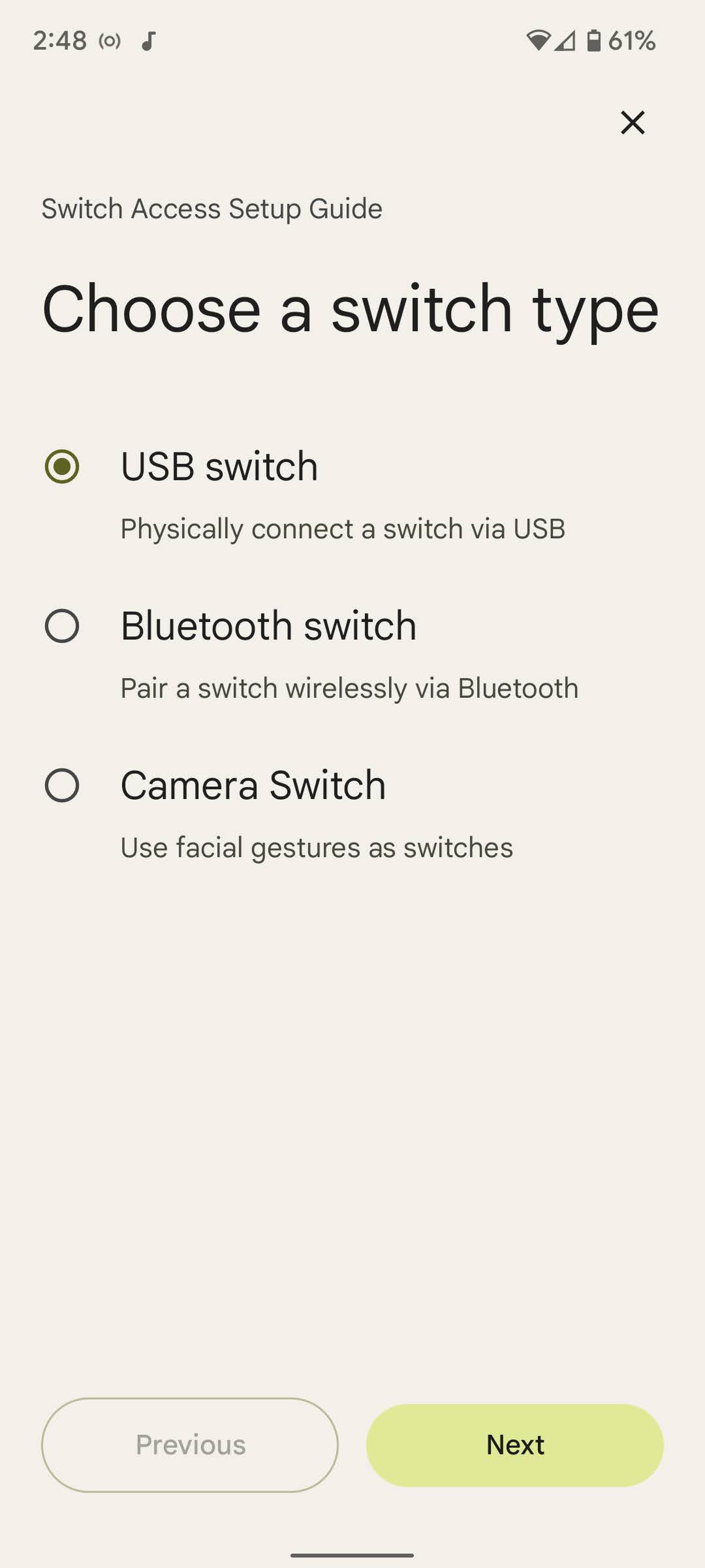 Select “Camera Switch.”