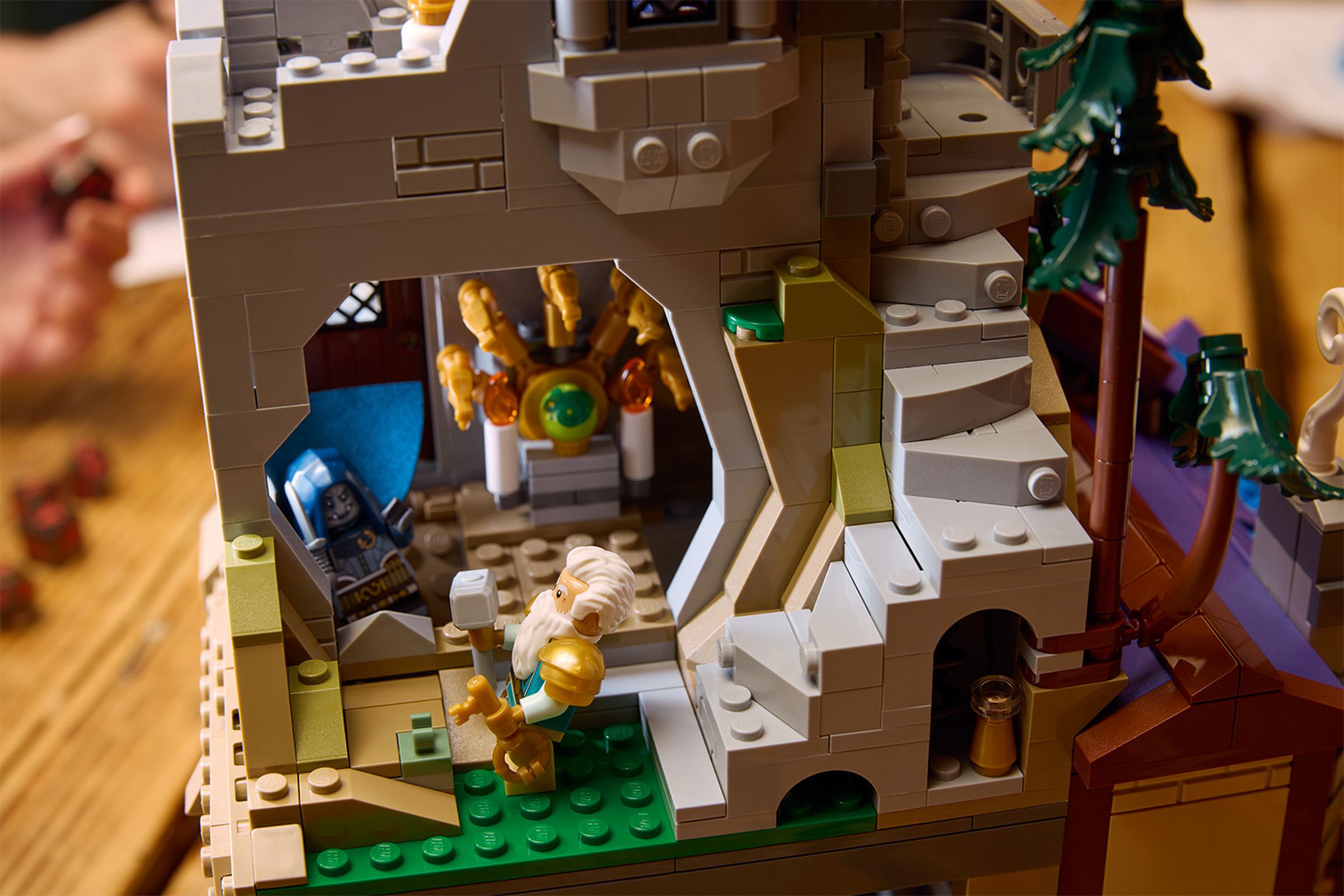 A zoomed in shot of the Lego D&amp;D set.