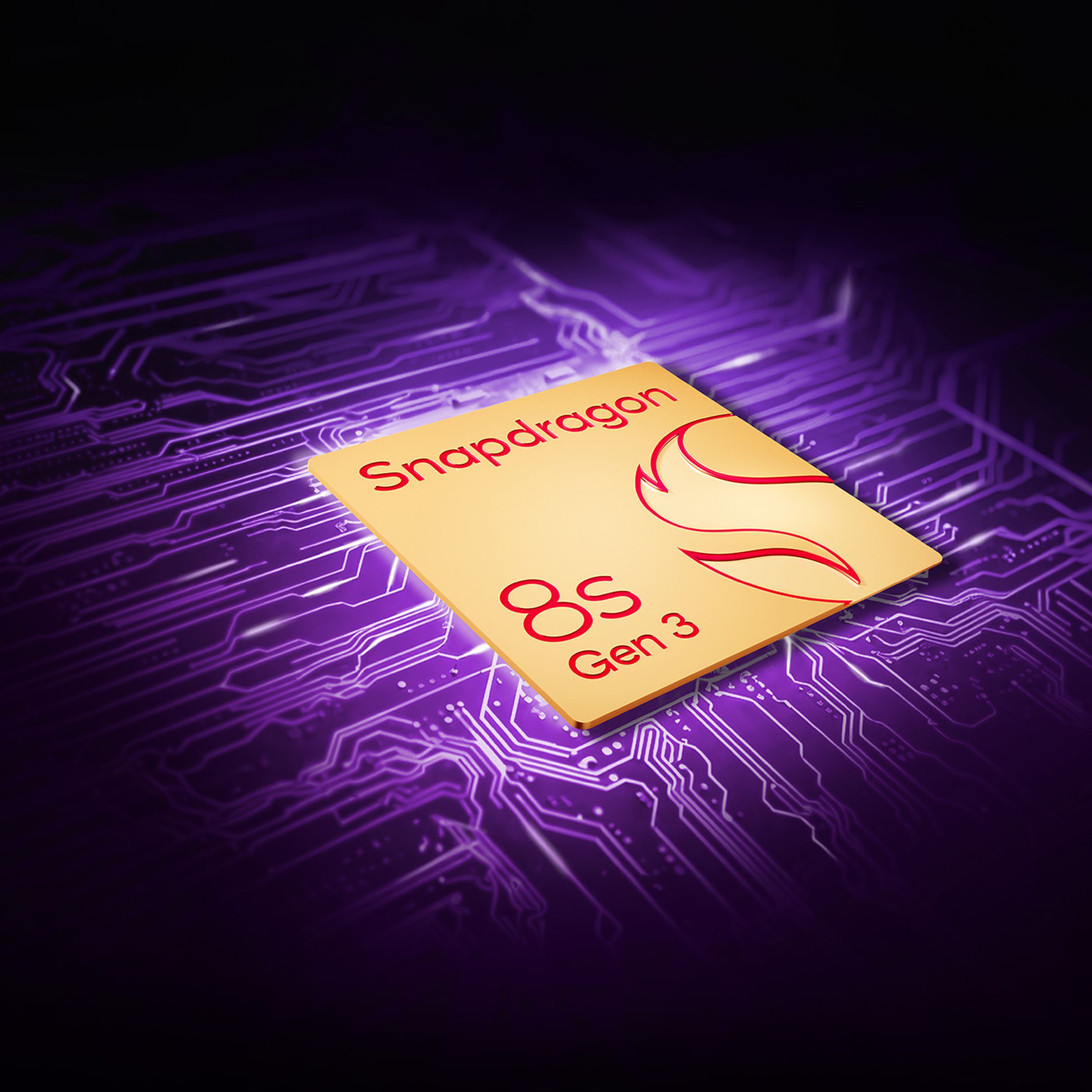 Rendering of Snapdragon 8S Gen 3 chipset.