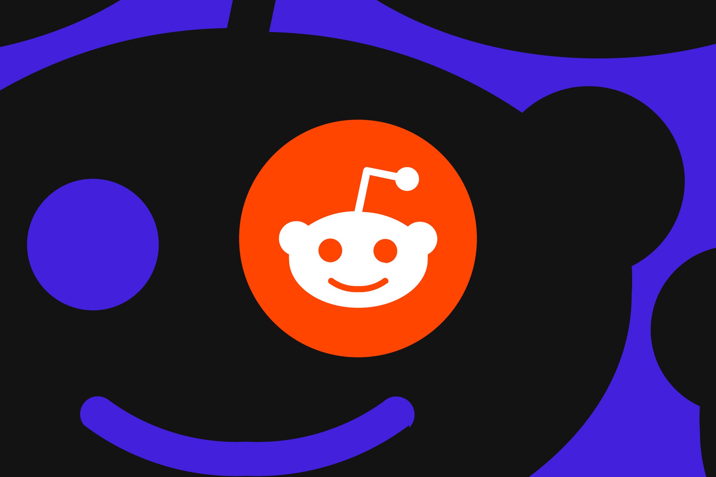 Reddit logo shown in layers