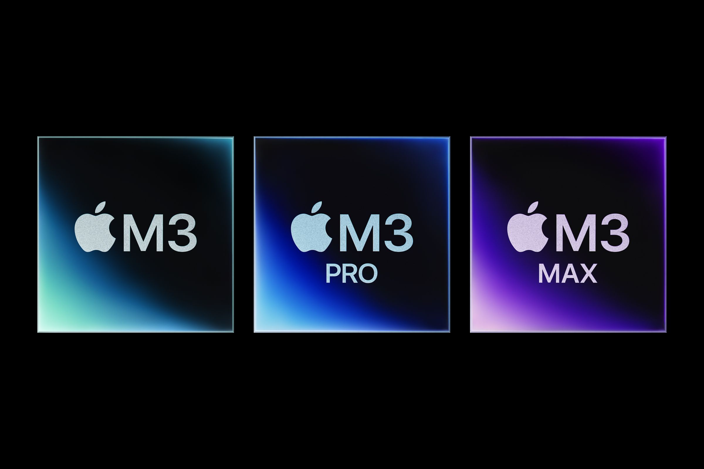 Illustration of Apple’s M3 chips