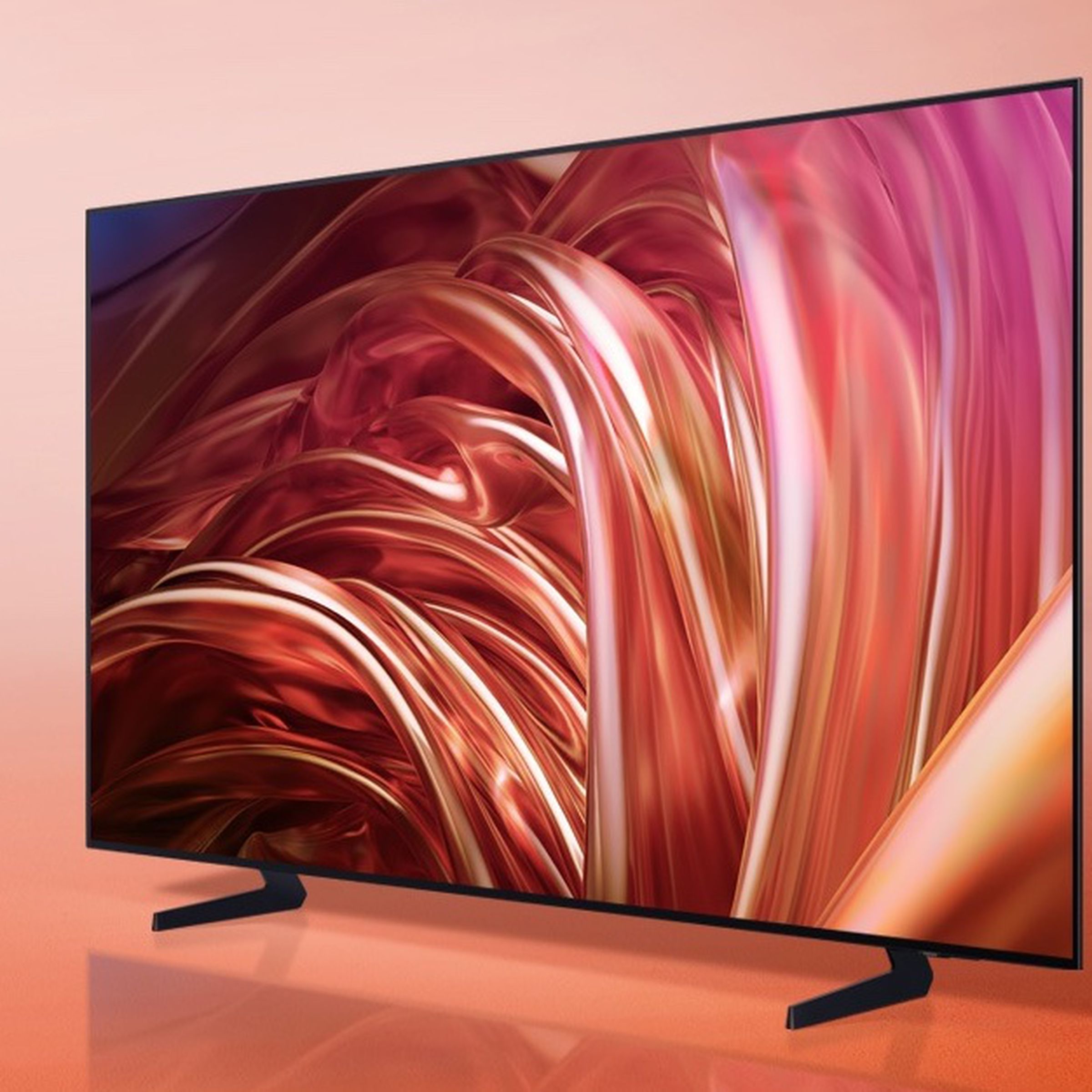 A marketing image of Samsung’s S85D OLED TV.